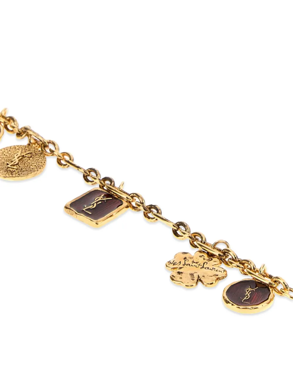 Saint Laurent Cassandre Charm Bracelet | Gold | FARFETCH
