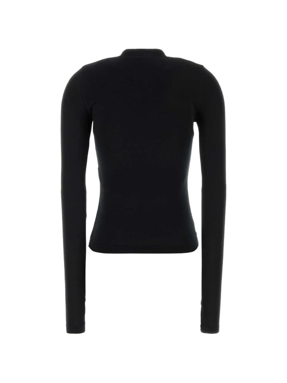 Balenciaga T-shirt met logoprint met lange mouwen Zwart