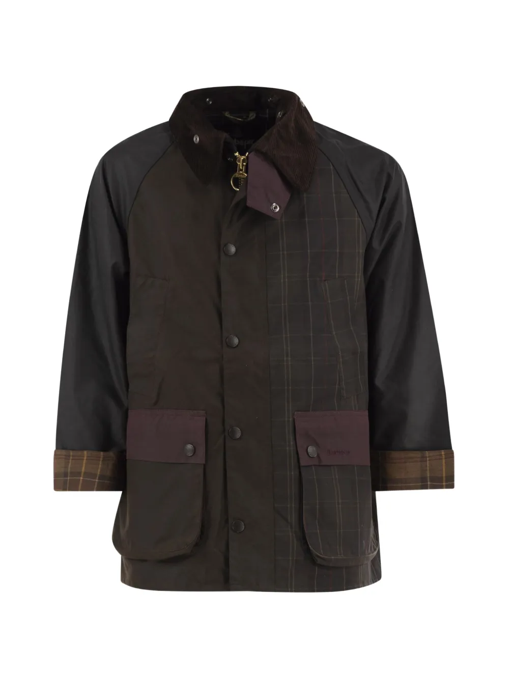 Barbour patchwork waxed cotton jacket | Brown | Image 1