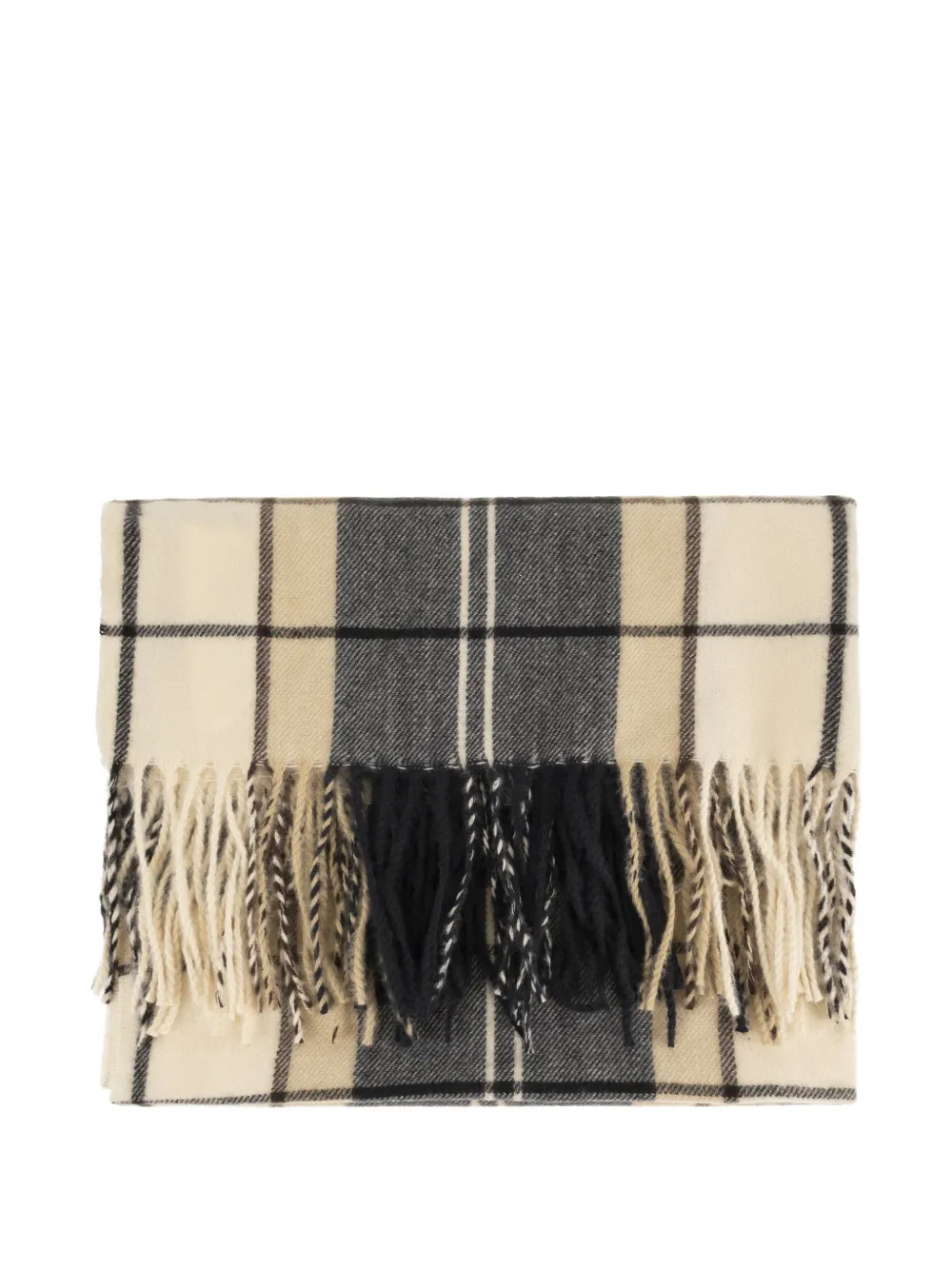 Barbour Hailes tartan fringed scarf - Toni neutri