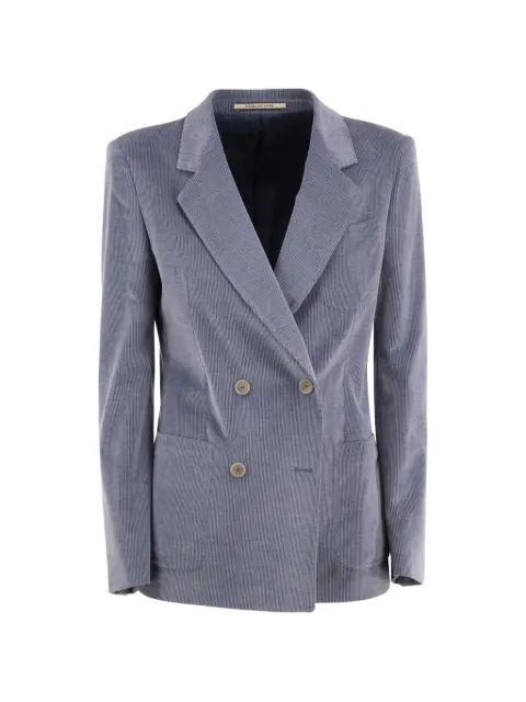 Tagliatore double-breasted ribbed suit jacket
