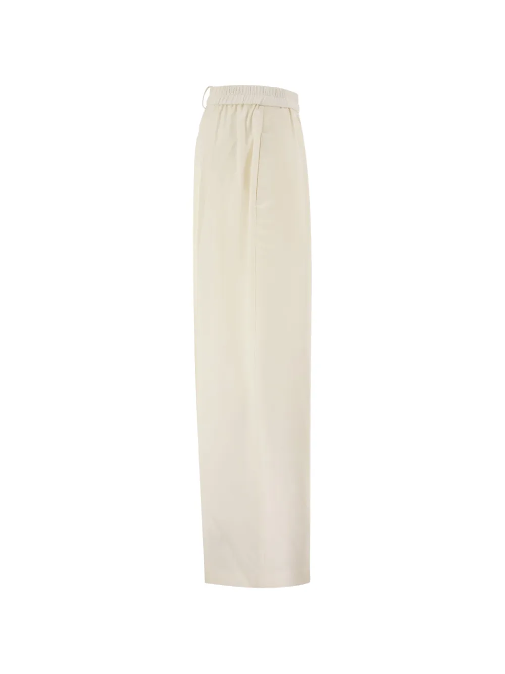 Fabiana Filippi Broek met elastische taille en toelopende pijpen Wit