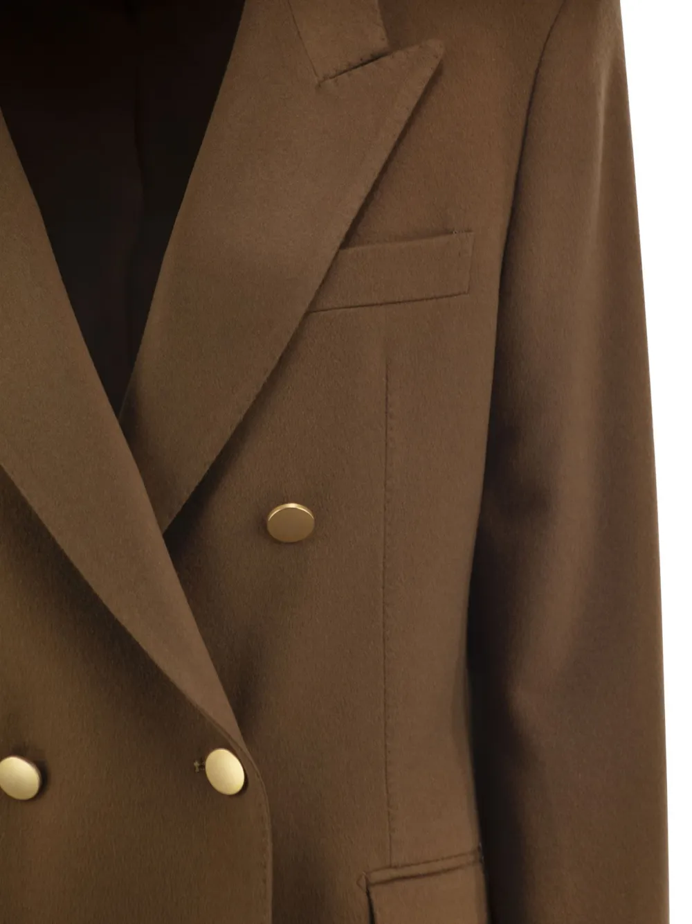 Tagliatore Blazer met dubbele rij knopen en puntige revers Bruin
