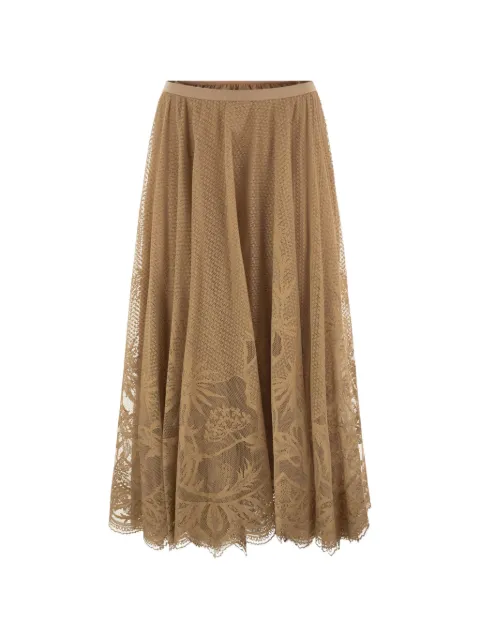 Fabiana Filippi floral-lace midi skirt