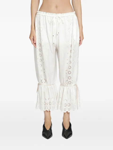 Chloé broderie-anglaise drawstring trousers