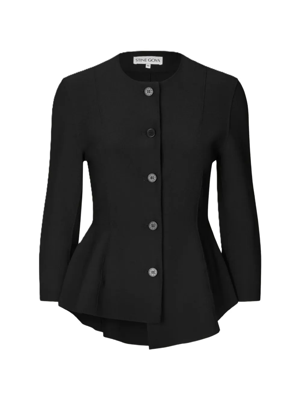 Stine Goya peplum-hem single-breasted jacket