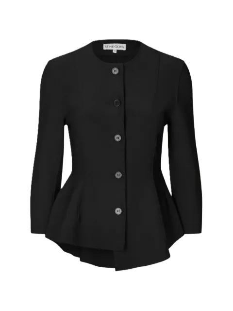 Stine Goya peplum-hem single-breasted jacket