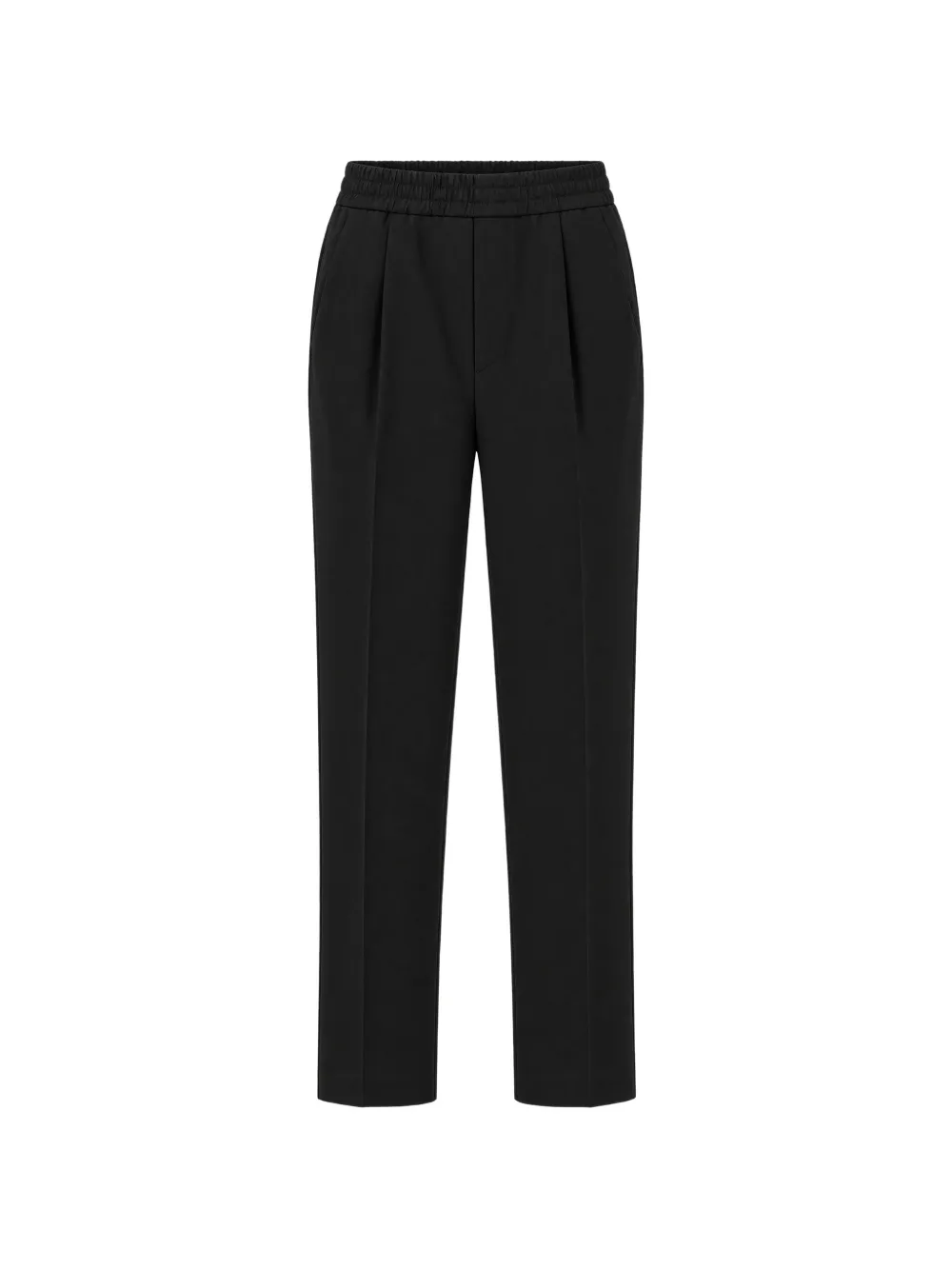 Zegna pleated elasticated-waistband trousers - Noir Zegna pleated elasticated-waistband trousers - Noir