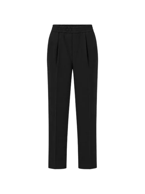 Zegna pleated elasticated-waistband trousers