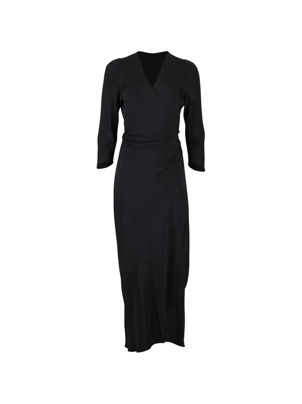 Peter Cohen Sleevesign Wrap Dress In Blau