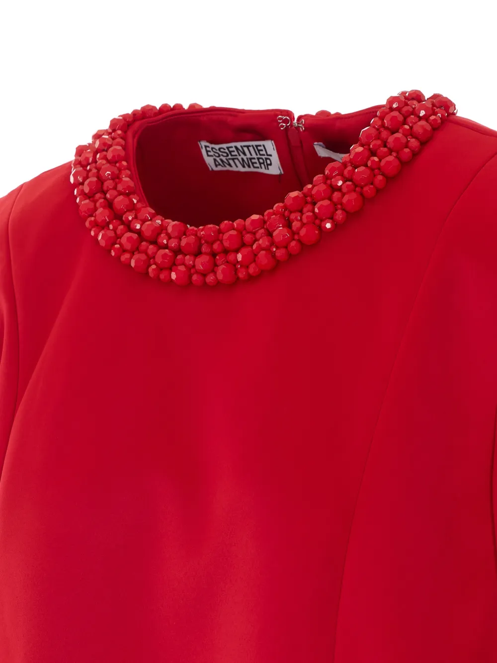 Essentiel Antwerp Kaylin jurk verfraaid met kralen Rood