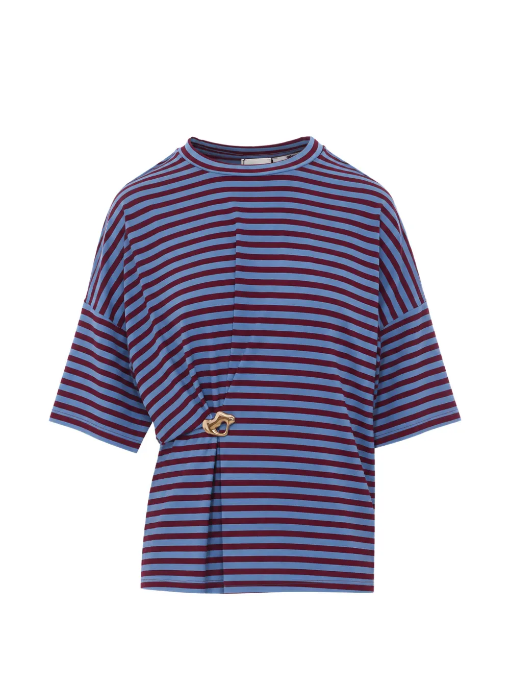 Essentiel Antwerp striped brooch-detail T-shirt