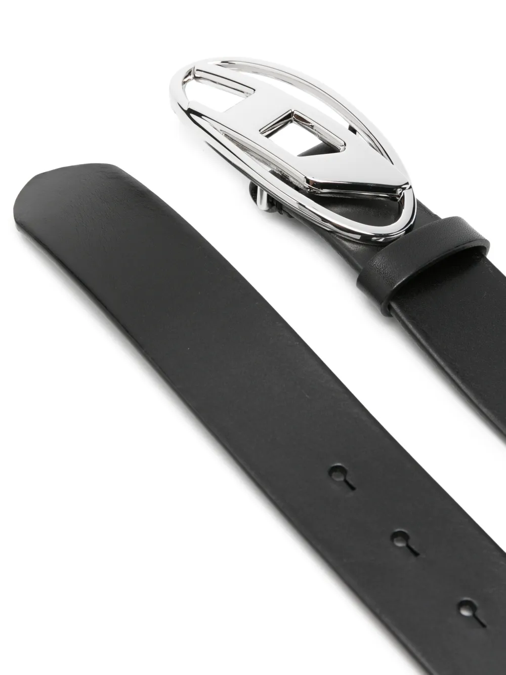 Diesel Oval D riem Zwart