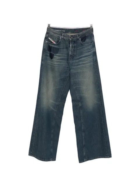 Diesel faded wide-leg jeans
