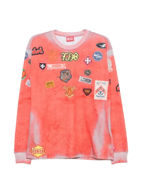 Diesel graphic-print long-sleeved T-shirt