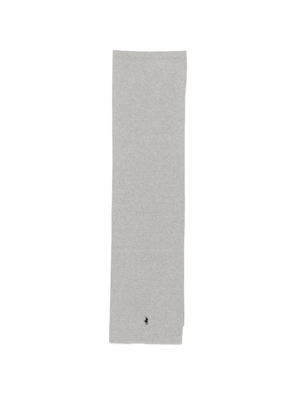 Polo Ralph Lauren logo-embroidered knitted scarf - Grigio