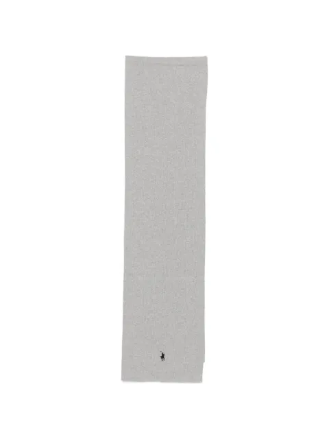 Polo Ralph Lauren logo-embroidered knitted scarf