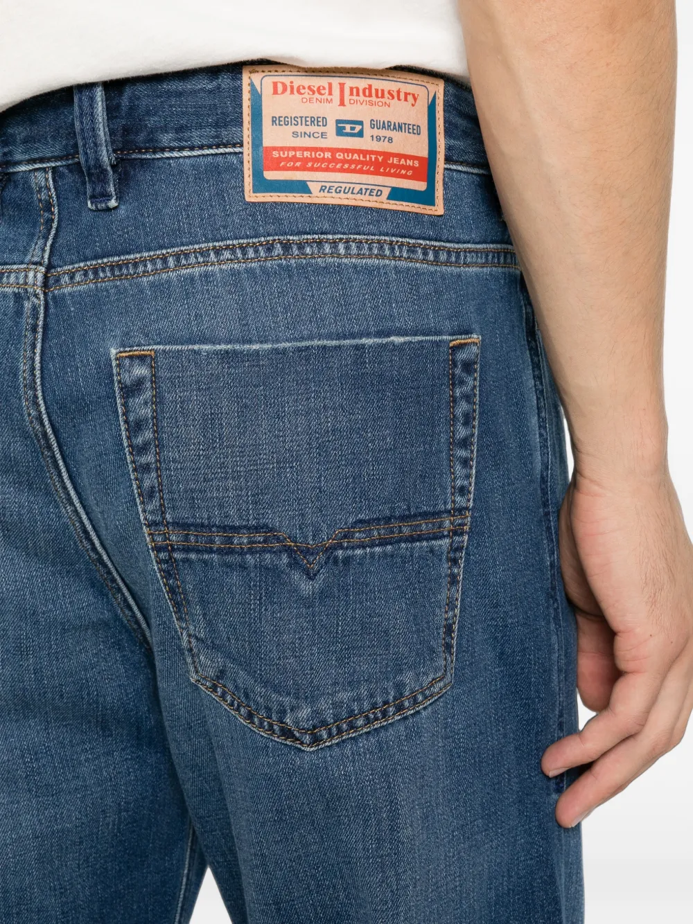 Diesel Jeans met vervaagd effect Blauw
