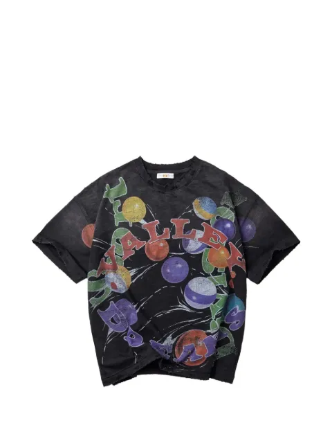 Vale graphic-print distressed T-shirt