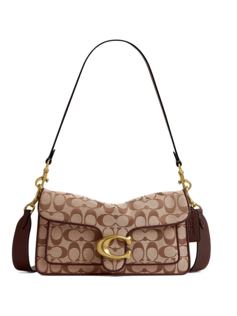 Coach Tabby shoulder bag 26 in Signature jacquard - Toni neutri