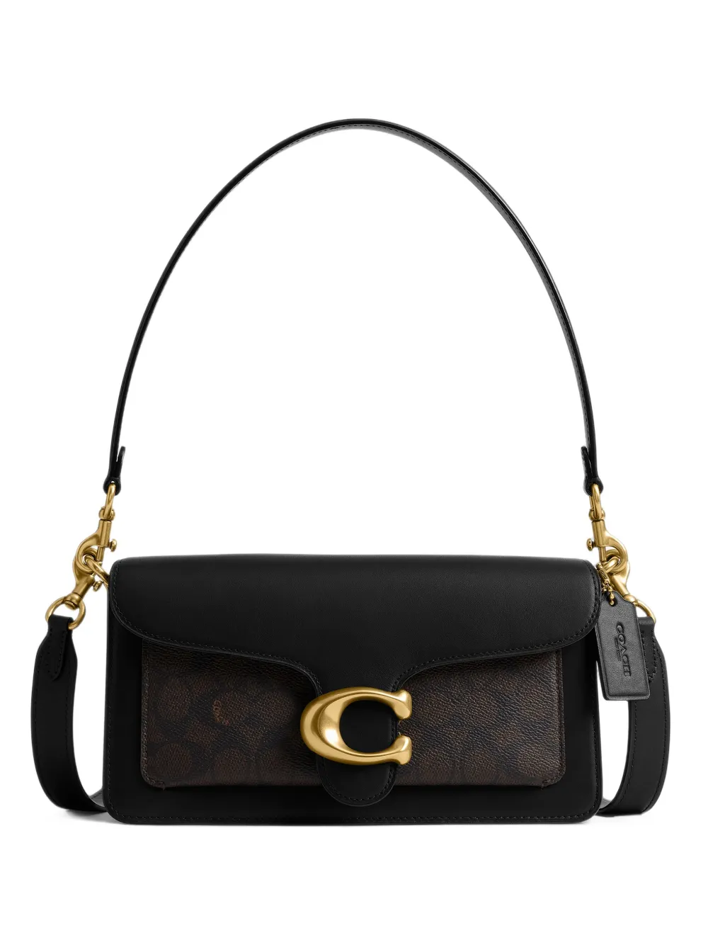 Coach Tabby shoulder bag 26 In Signature Upcrafted leather - Nero