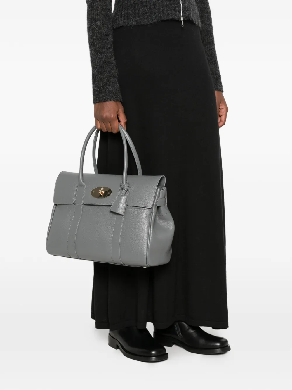 Mulberry Heritage Bayswater shoulder bag Grijs