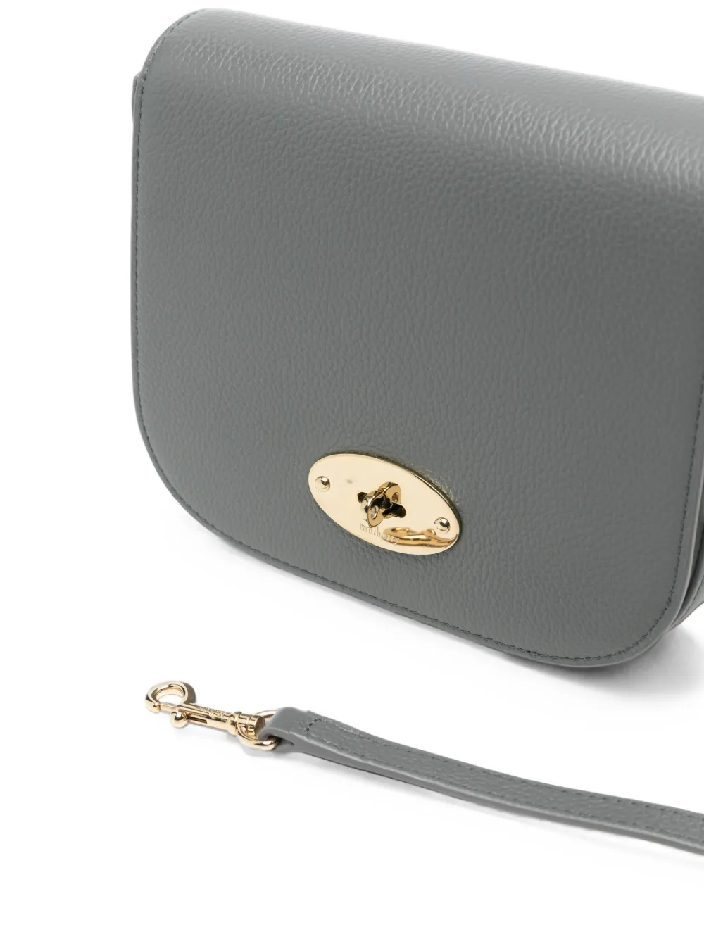Mulberry Kleine Darley leren schoudertas Grijs