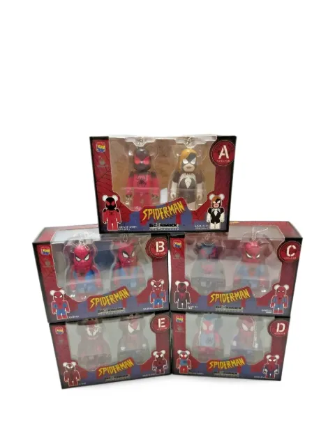 BearBrick Spider-Man figures (set of five)