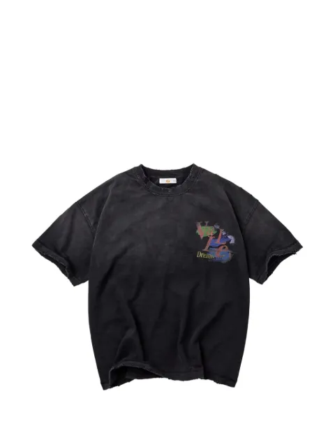 Vale graphic-print distressed T-shirt