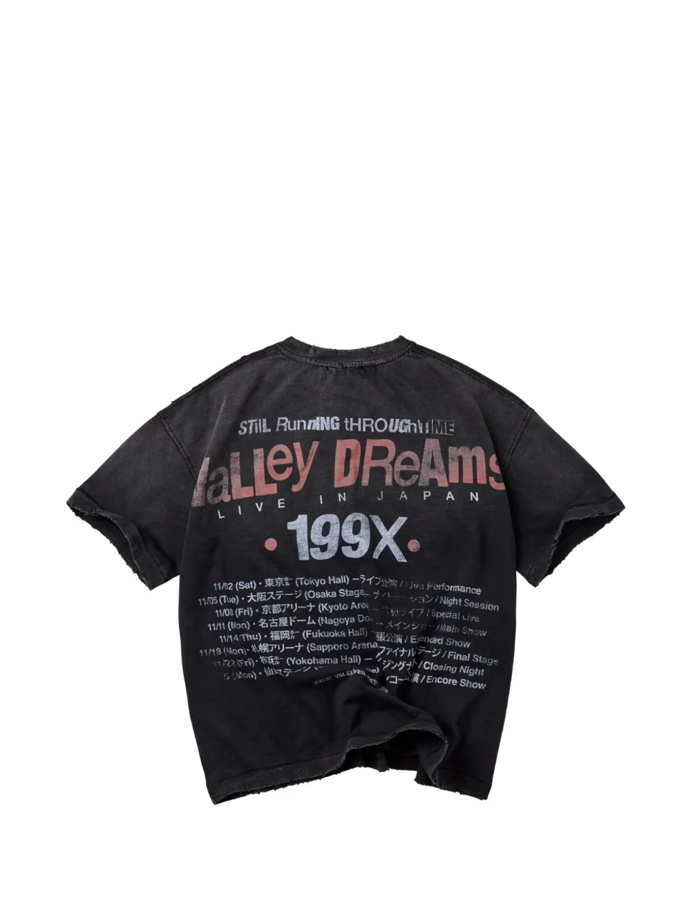Vale T-shirt met grafische print Zwart