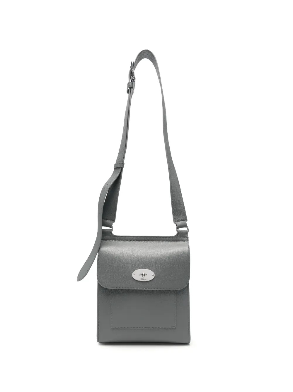 Mulberry Antony grained leather shoulder bag - Grey