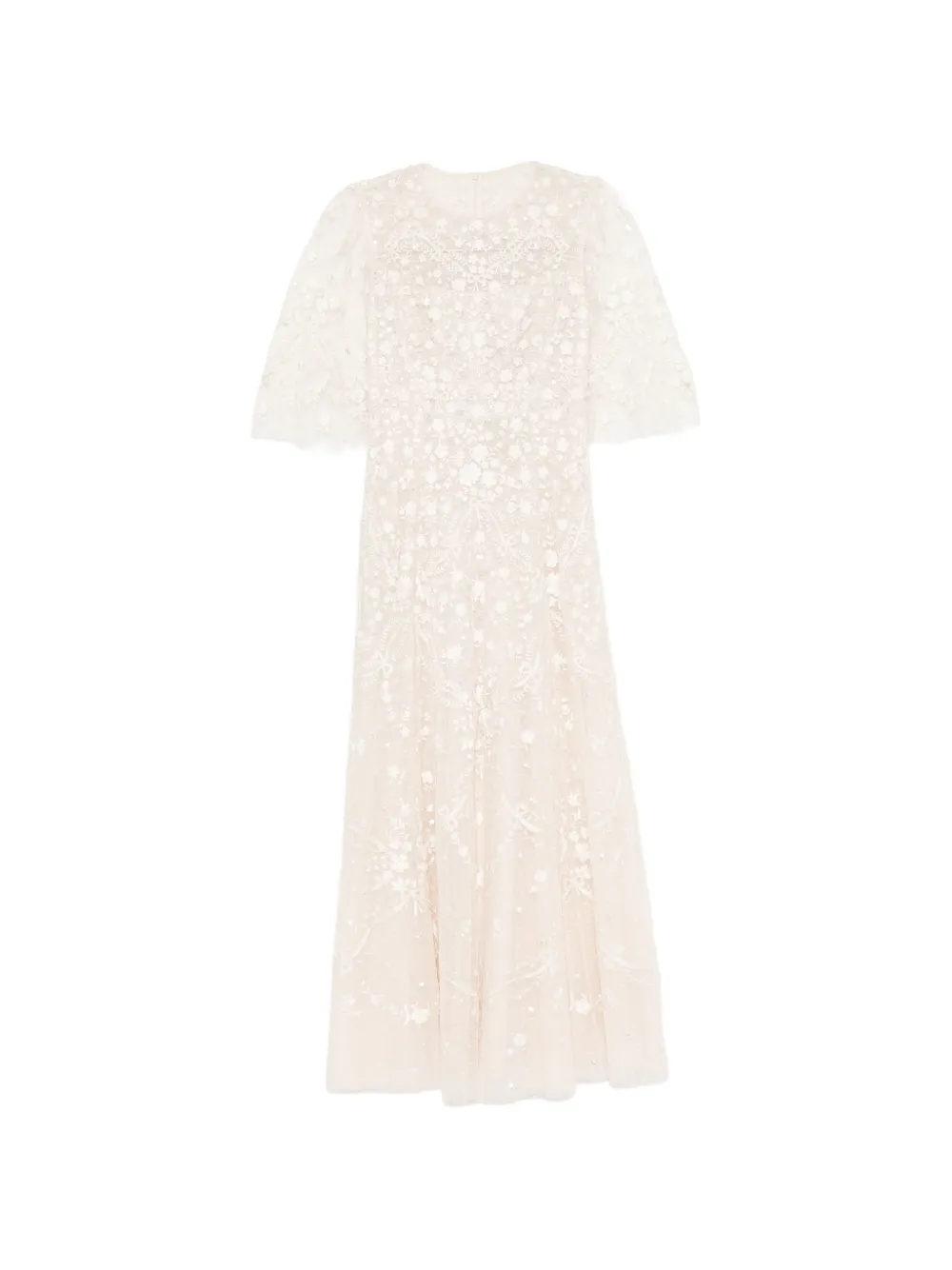 Needle & Thread Laurel Grace Ankle Dress In Neutral