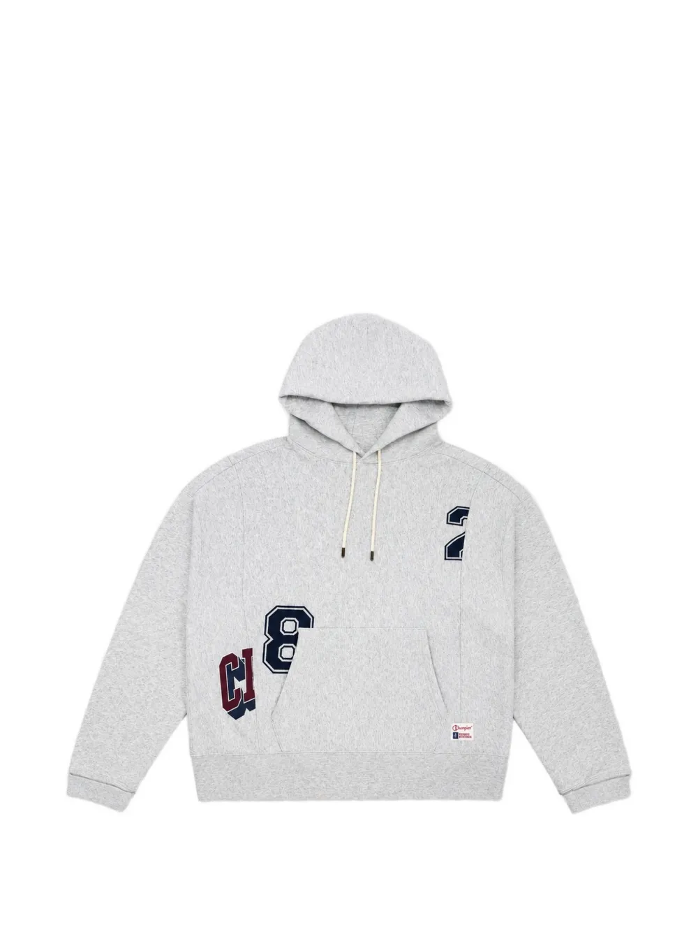Champion logo-print panelled hoodie