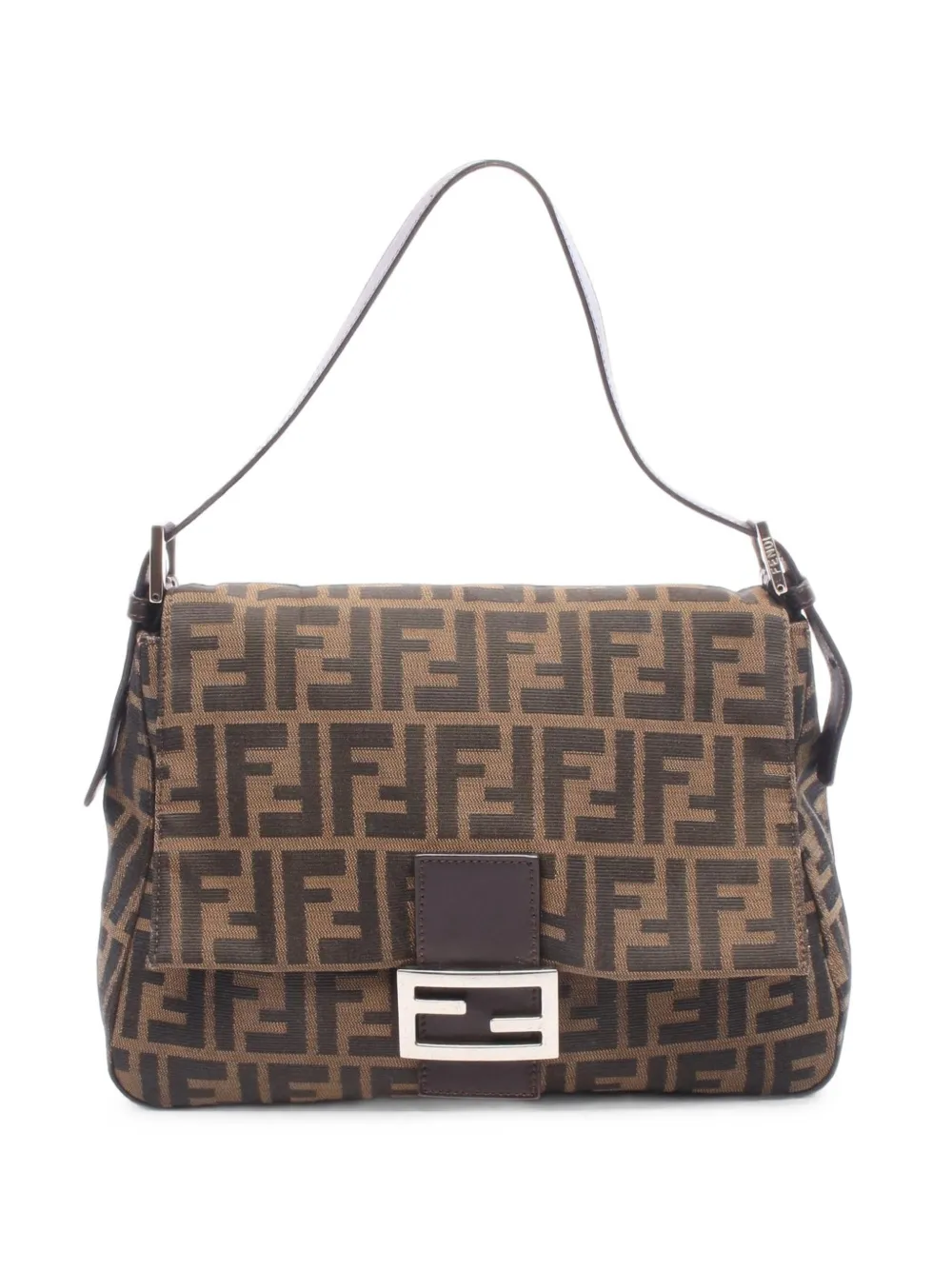 Fendi Pre-Owned 2000s Mamma Baguette Zucca shoulder bag - Marrone