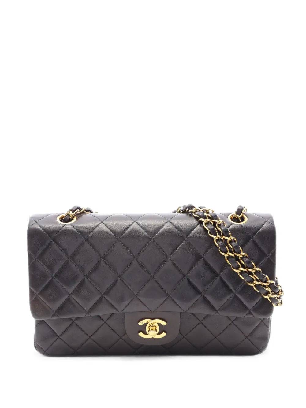CHANEL Pre-Owned 1994-1996 Matelassé double flap shoulder bag - Nero