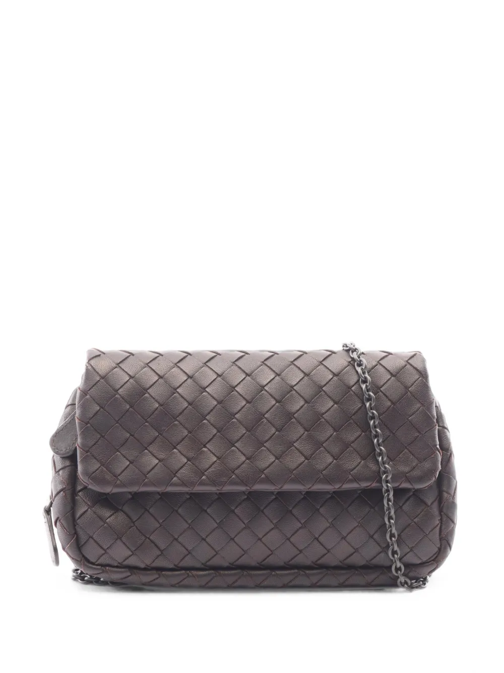 Bottega Veneta Pre-Owned 2010s Intrecciato chain shoulder bag - Marrone