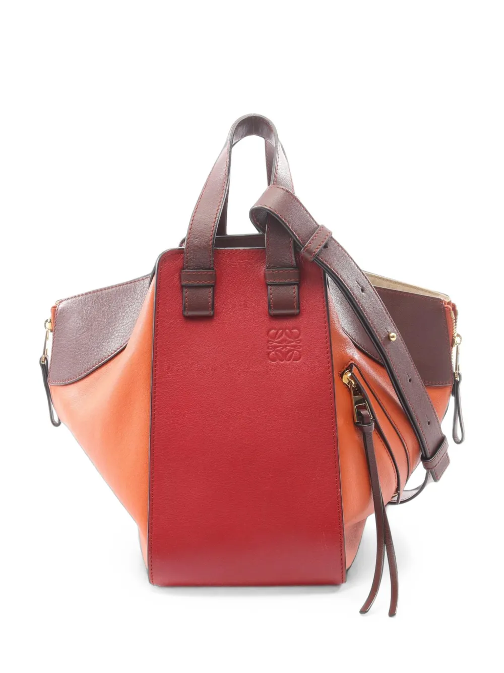 Loewe Pre-Owned 2000s small Hammock leather tote bag - Arancione