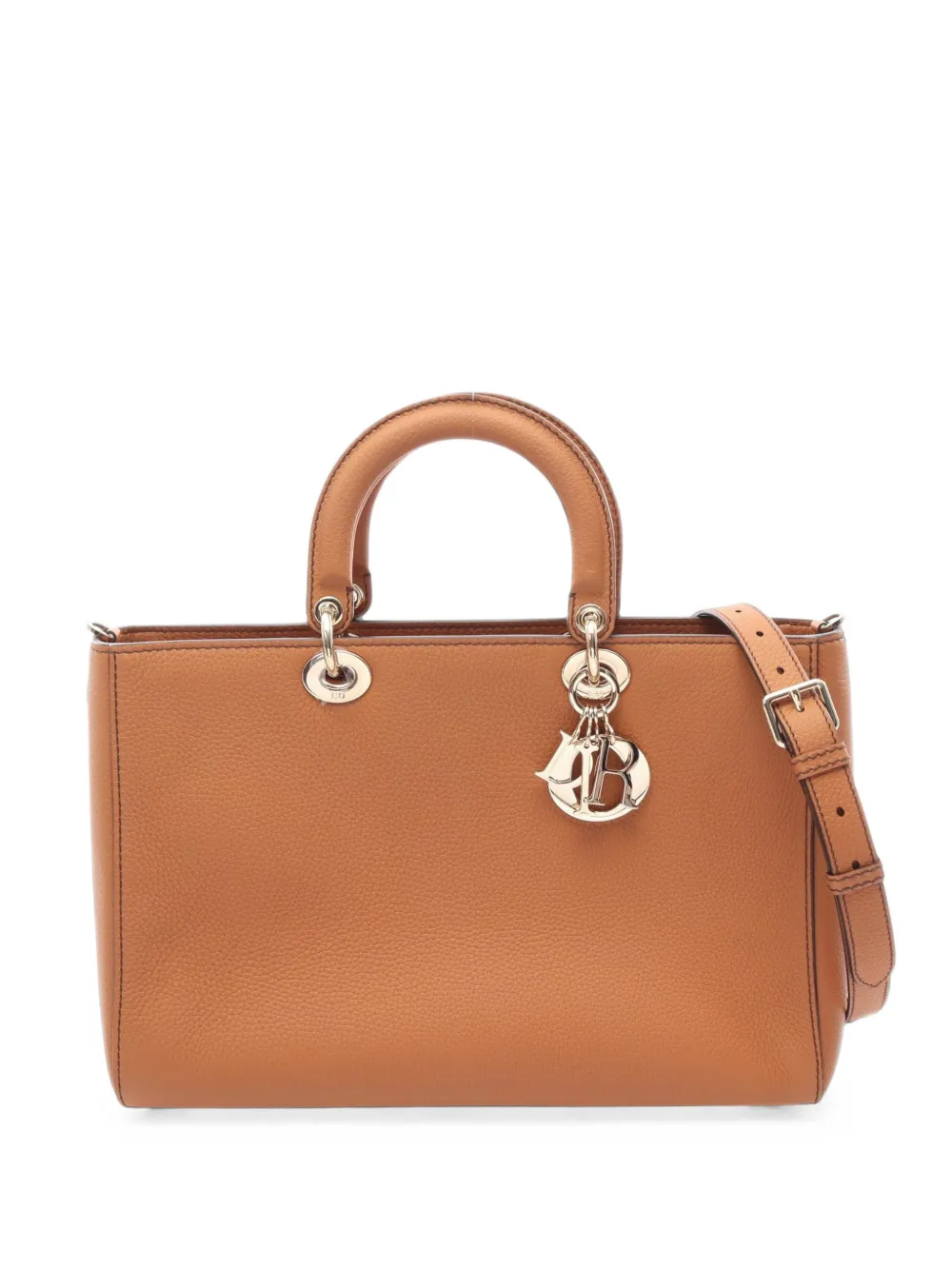 Christian Dior Pre-Owned 2010s large Lady D-Sire handbag - Marrone