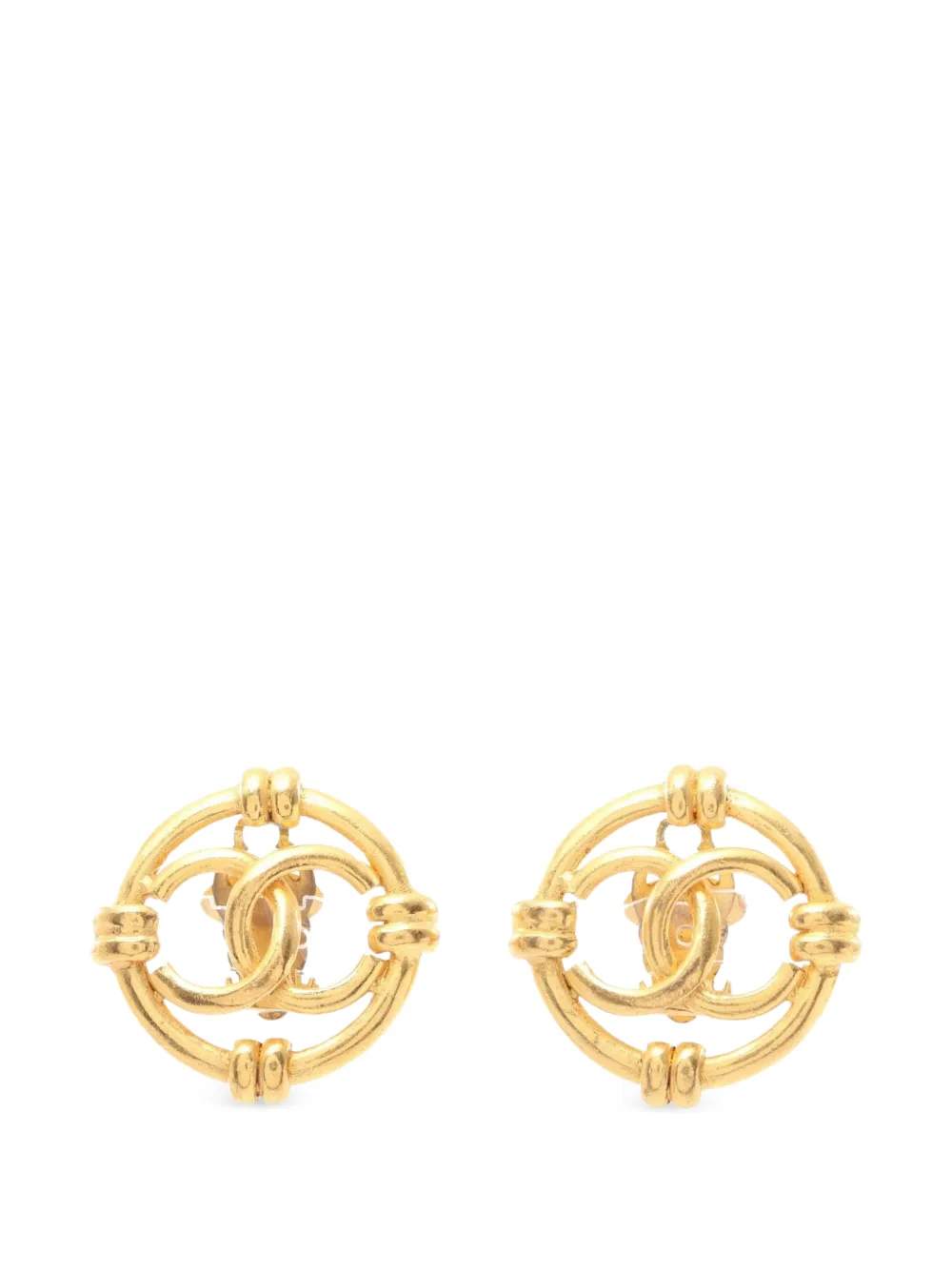 CHANEL Pre-Owned CC-logo earrings - Oro