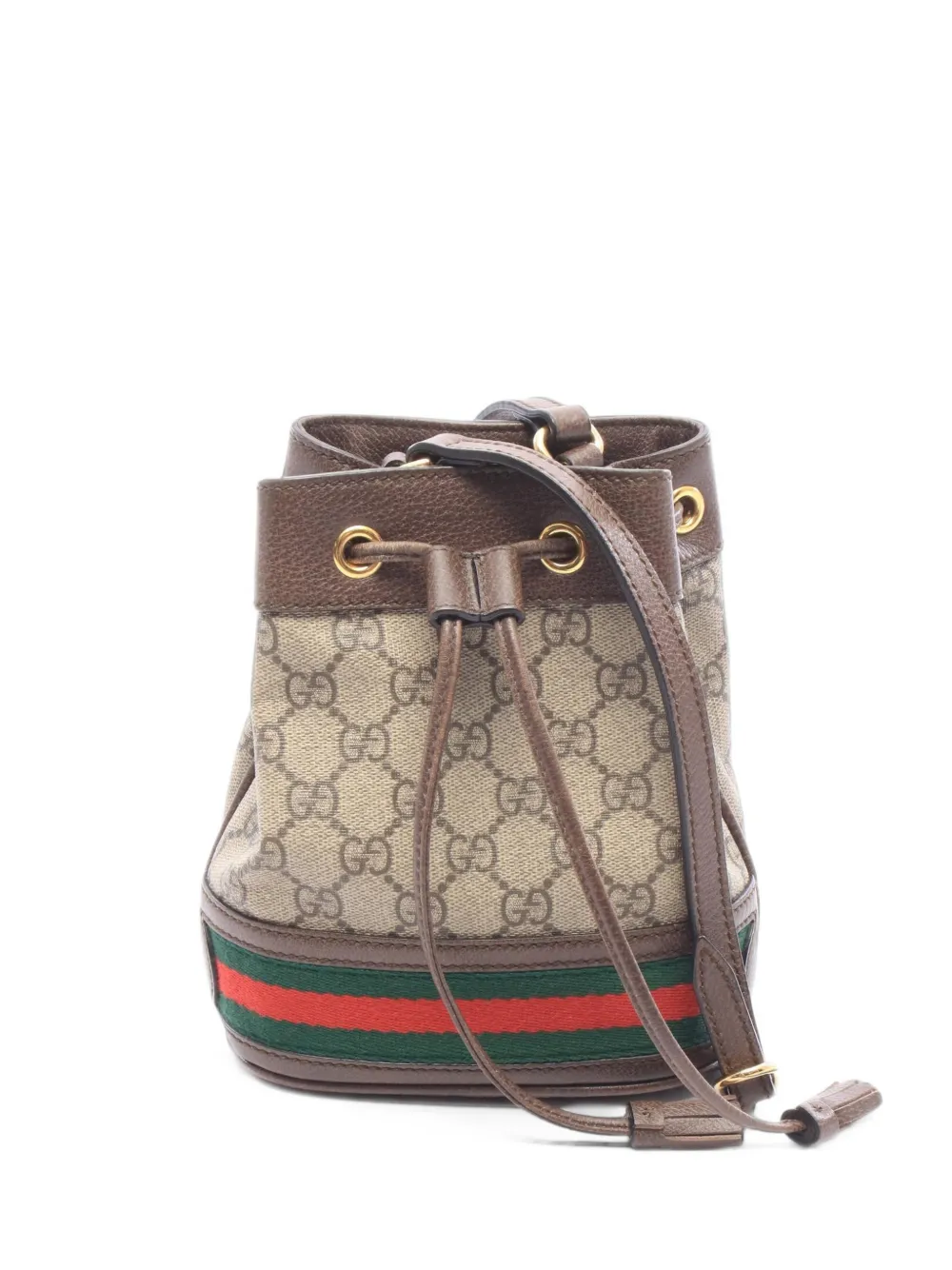 Gucci Pre-Owned 2000s mini Ophidia GG Supreme bucket bag - Marrone