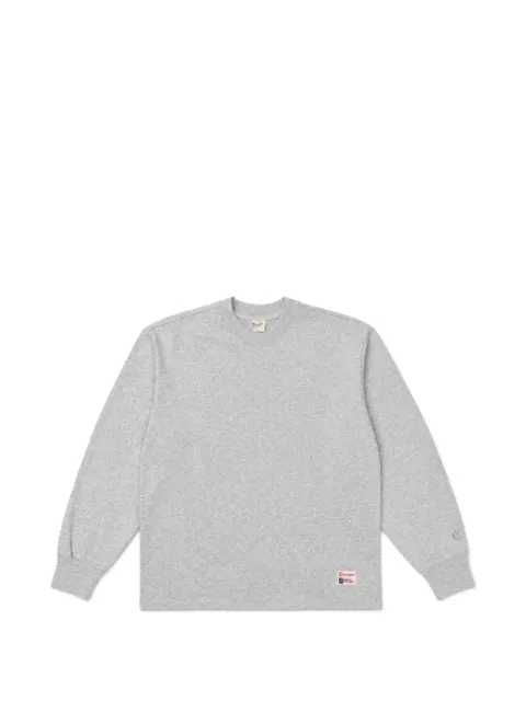 Champion sudadera con cuello en V y parche del logo