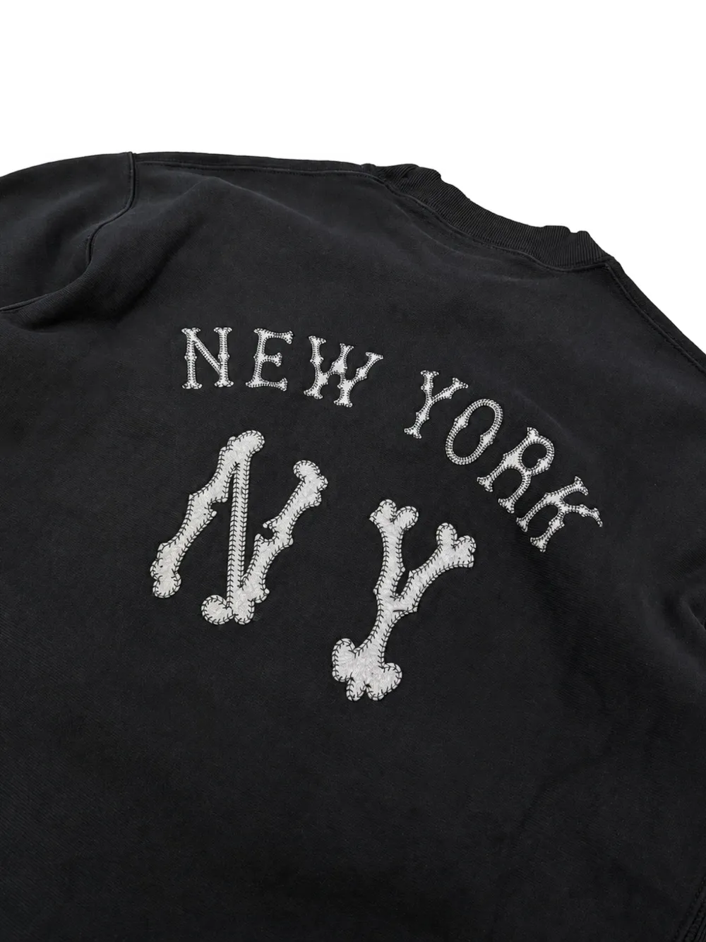 Champion x New York Yankees sweater met logo-patch Zwart