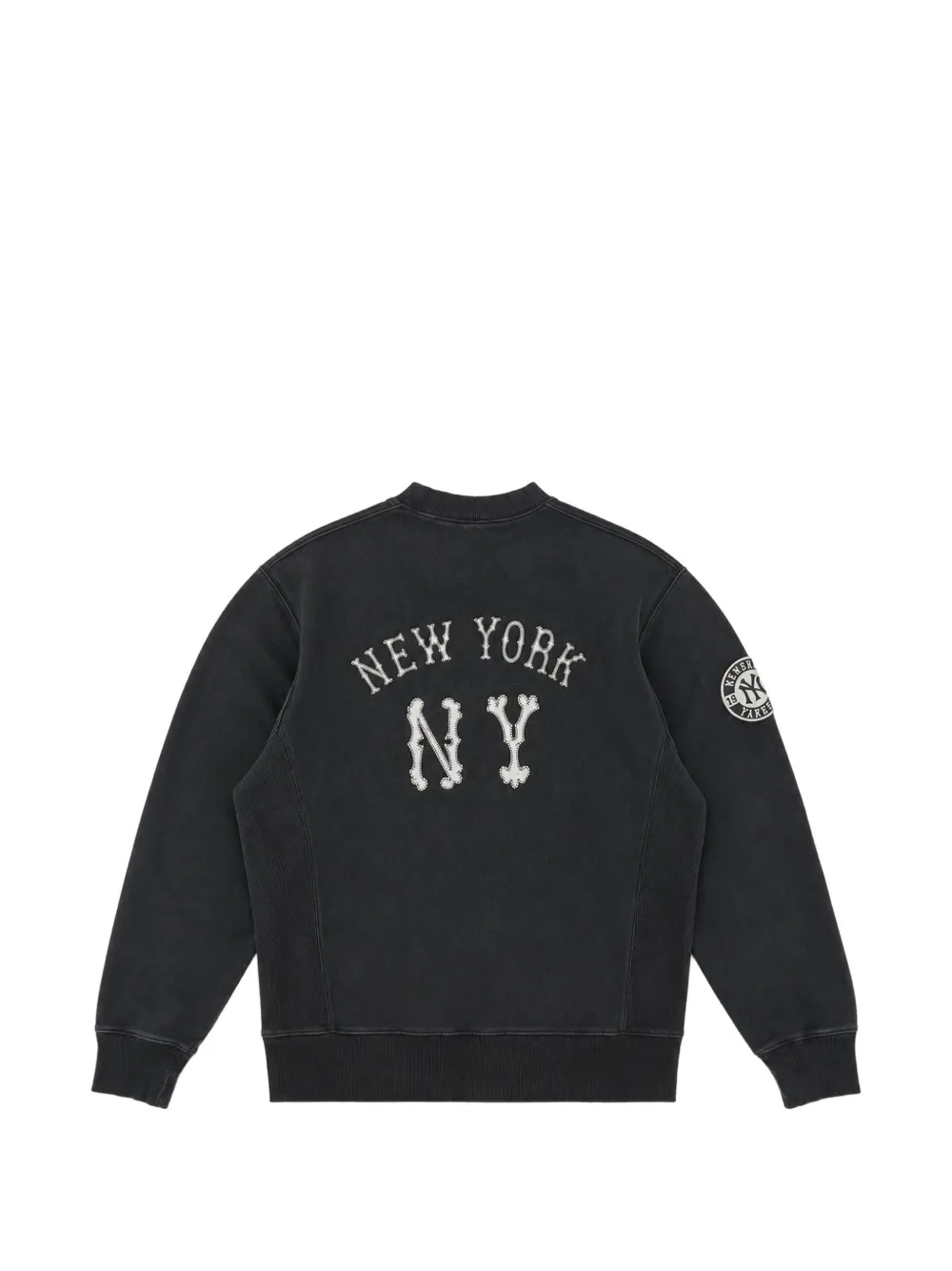 Champion x New York Yankees sweater met logo-patch Zwart