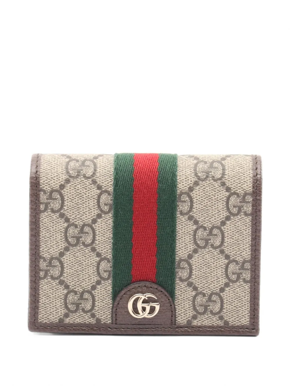 Gucci Pre-Owned 2020s Ophidia GG Supreme wallet - Marrone