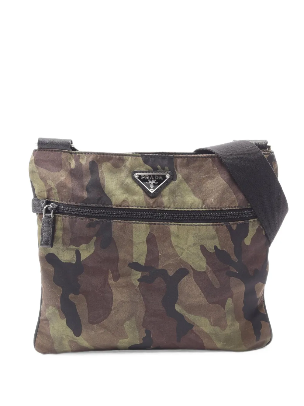 Prada Pre-Owned 2000s Tessuto Saffiano shoulder bag - Verde