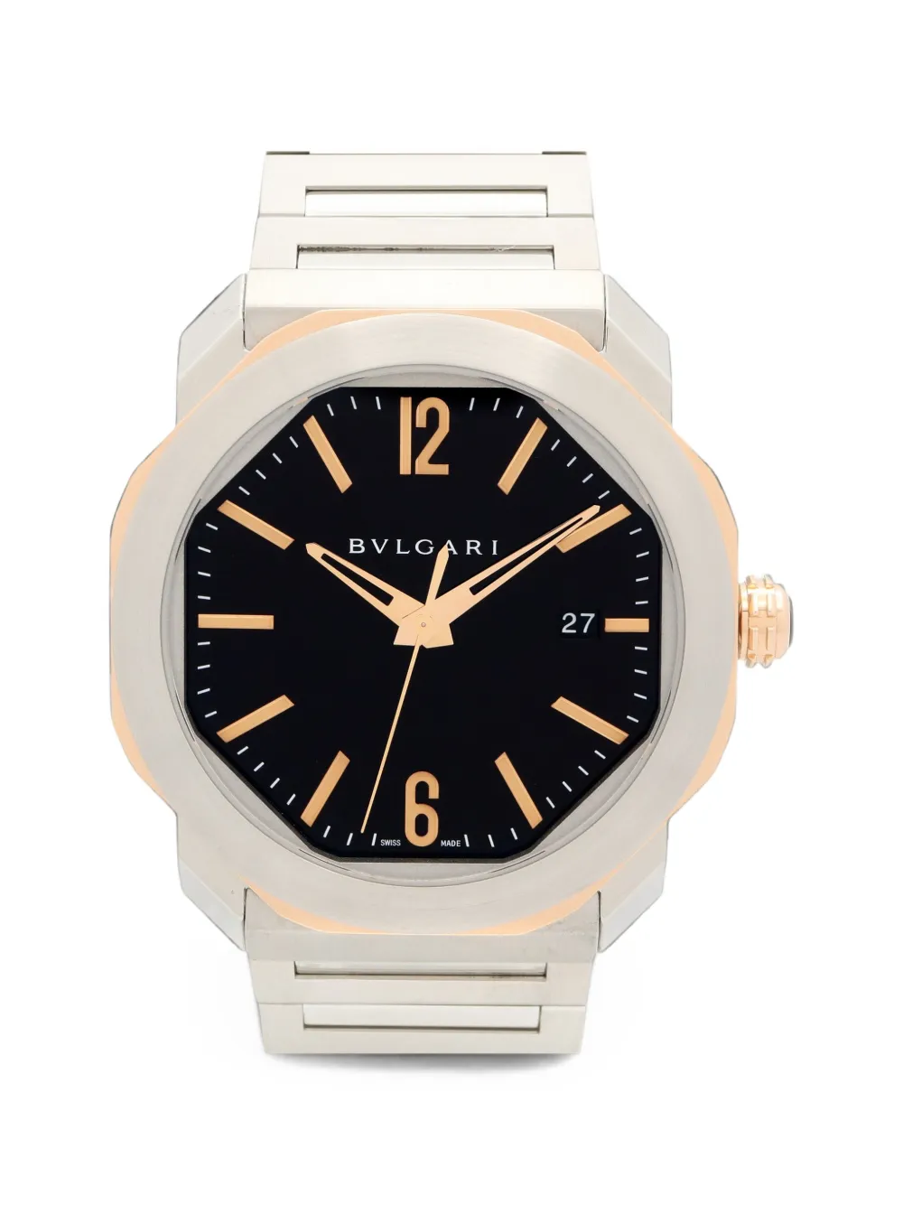Bvlgari Pre-Owned 2010s Octo automatic 41mm watch - Nero
