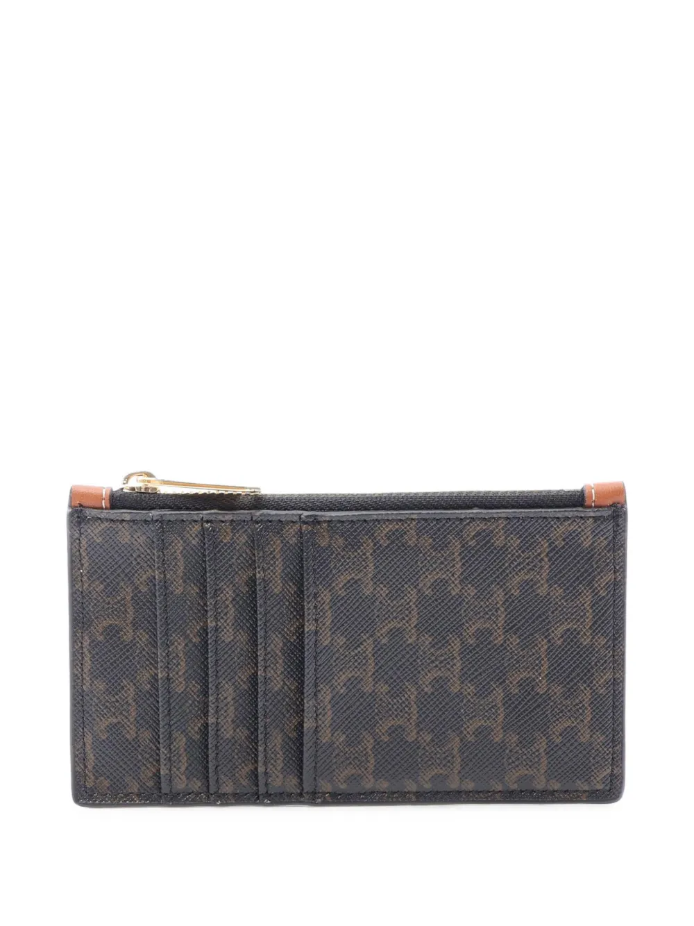 Celine Pre-Owned Triomphe card case coin purse - Nero