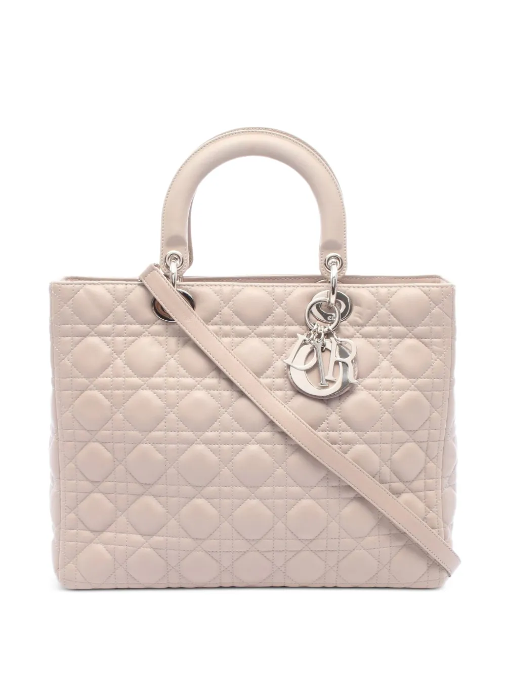Christian Dior Pre-Owned 2010 große Lady Dior Handtasche - Nude