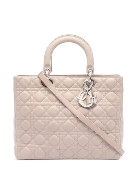 Christian Dior Pre-Owned 2010s large Lady Dior handbag