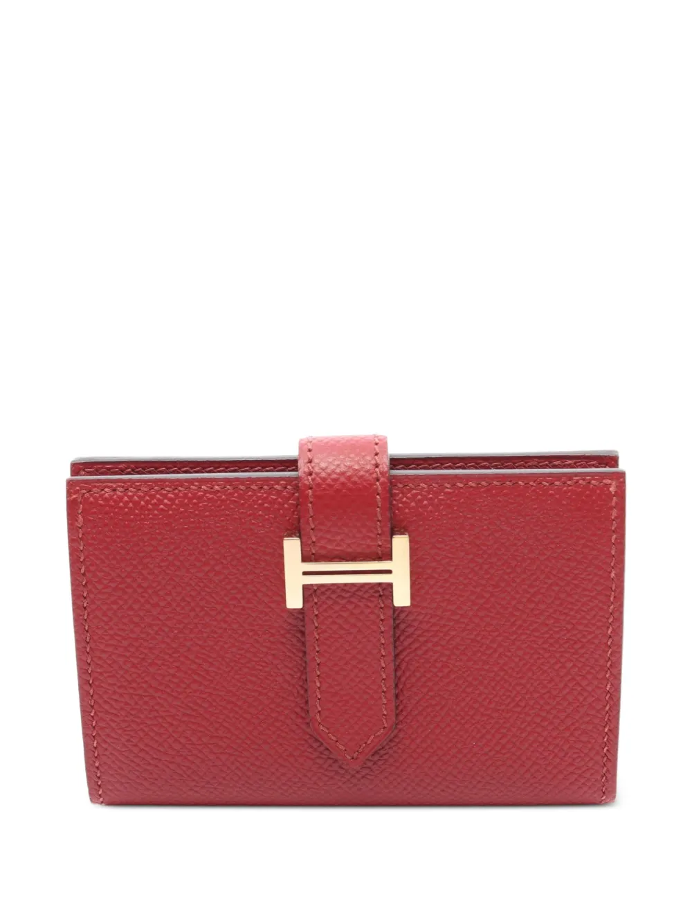 Hermès Pre-Owned 2016 mini Bearn card case - Rosso